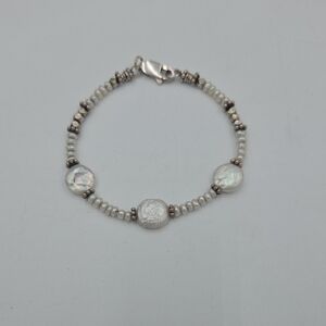 Sterling Silver 925 Pearl Bracelet